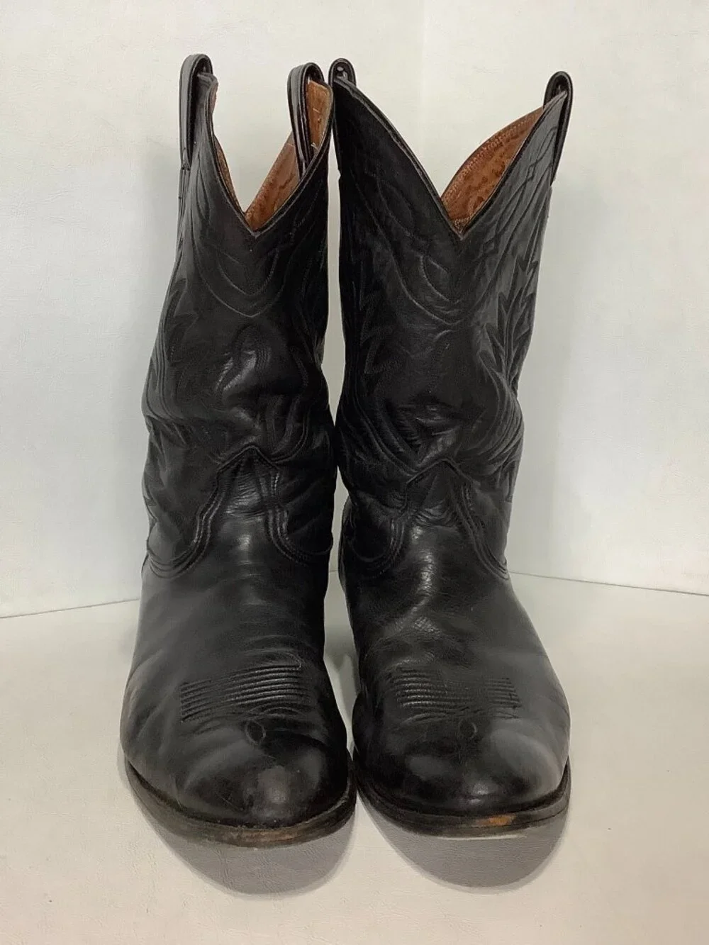 Vintage Nocona Leather Boots N25436 #K017 Black